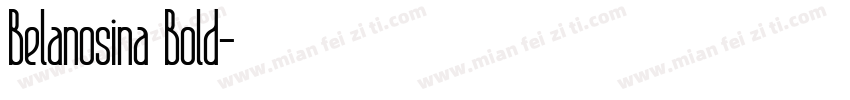 Belanosina Bold字体转换